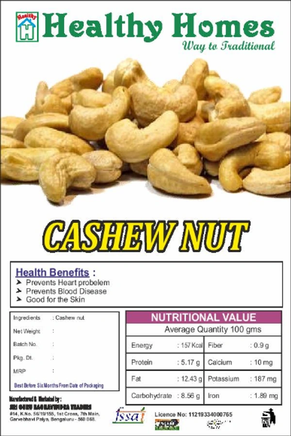Healthy Homes Cashew Nut - 250 GMS